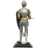 Resin Statue armored Knight with flail and shield, 33cm