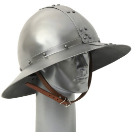 Železný klobouk s podbradníkem, historická replika