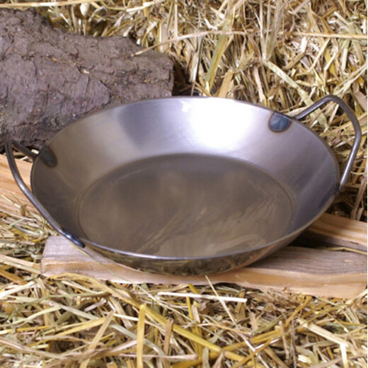 Serving pan with high edge and welded grips 20-45cm