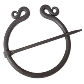 Ring brooch, double coil design