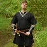 Medieval Braided Tunic Flavien, black