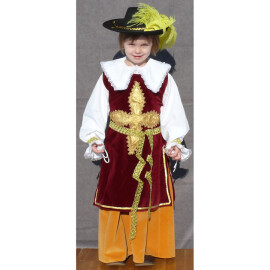 Musketeer lady child costume