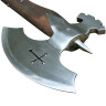 Two hand war axe with a hammer