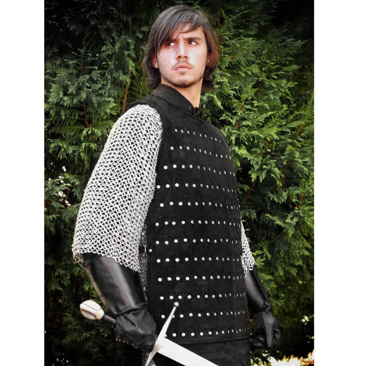 Leather Brigandine black - sale