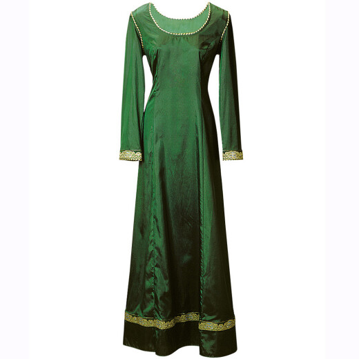 Renesanční šaty smaragdově zelené