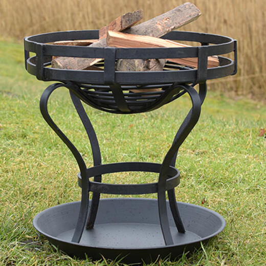 Outdoor brazier with ash tray