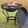 Outdoor brazier with ash tray