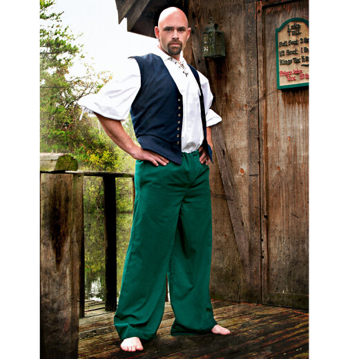 Pirátské kalhoty zelené