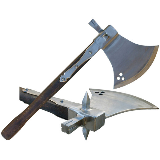 War axe with hammer, 16th century