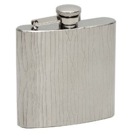 Hip flask with lines