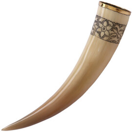Drinking Horn of Freya with Leather Holster