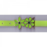 Zelený pásek s kytičkami - výprodej