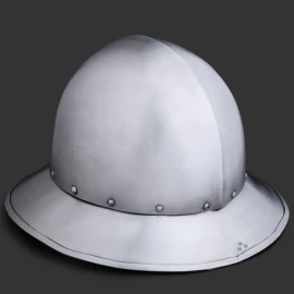 Železný klobouk se širokou krempou