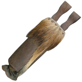 Crossbow bolts quiver with wild fur