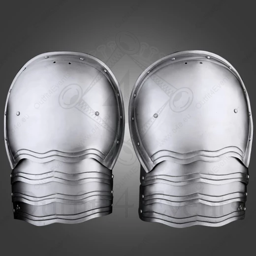 Plechové nárameníky, rok 1480