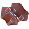 Decorated fantasy leather bracers