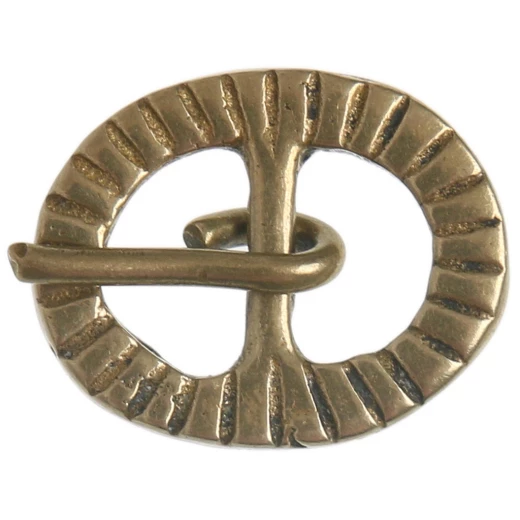 Kruhová přezka zdobená vroubkováním, 17 - 18 stol.