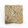 Sada 10 kusů čtvercových knoflíků s keltskými motivy, výprodej