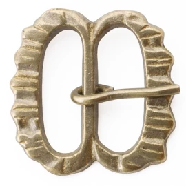 Serrated spectacle buckle, 1350-1500