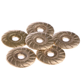 Brass button polished (1 pc)