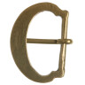 Type D decorated brass buckle (1 pc)