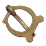 Small buckle with lobbed knops, late Middle Ages