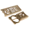 Viking Celtic Wolf Brass Belt Buckle with chape and strap end