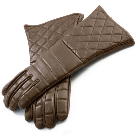 Light practical gloves - brown