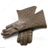 Lehké rukavice na cvičný šerm - hnědé