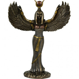 Bohyně Isis, barevná soška
