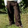 Volné středověké kalhoty, hnědá