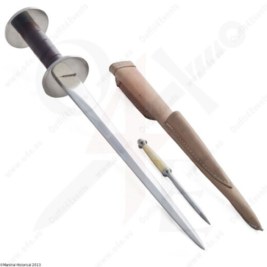 Set of dagger and pricker with sheath, sale