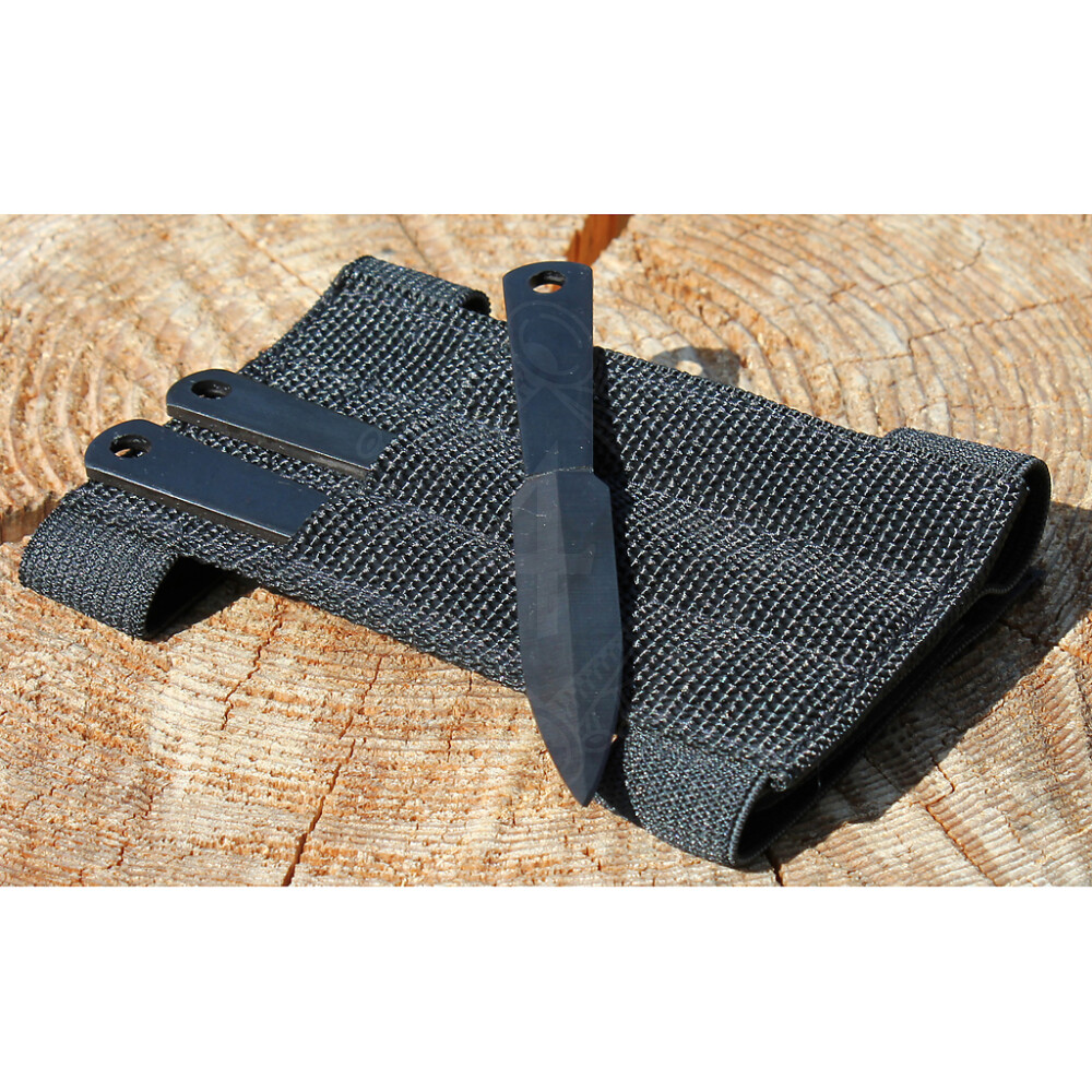 Throwing knives, 3pcs in forearm holster