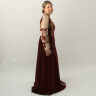 Dress from red velvet - sale