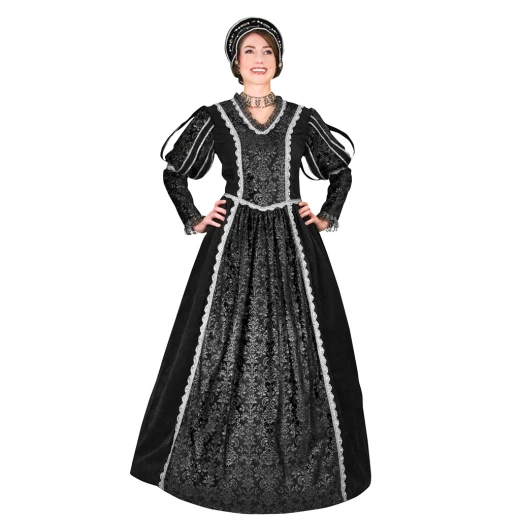 Černé sametové šaty