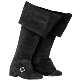 Musketeer Black Suede Boots