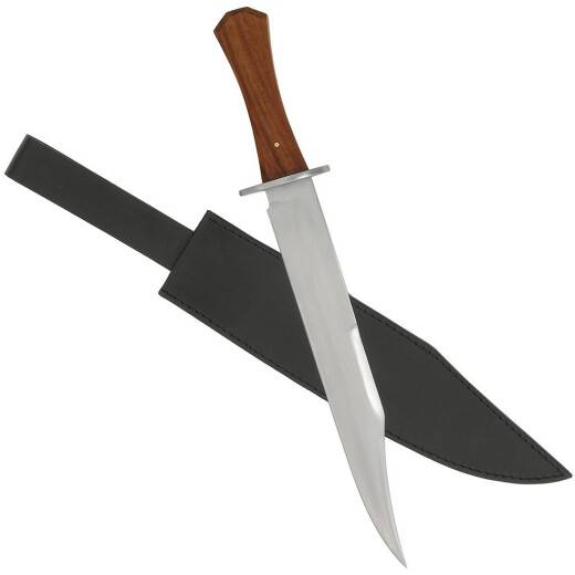 Bowie nůž s dřevěnou střenkou