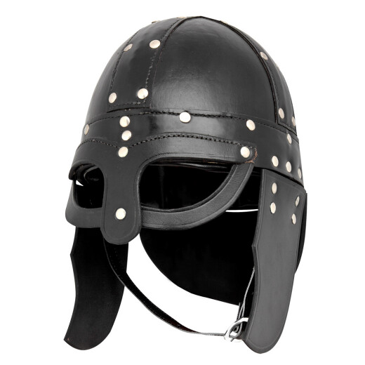 Guard leather helmet