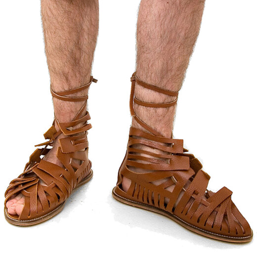 Římské sandály hnědé