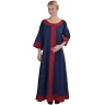 Frühmittelalterliches Kleid Isabel, blau-rot