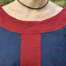 Ranně středověké šaty Isabel, modro-červená