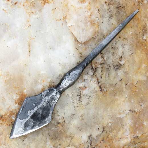 Leaf-shaped Arrow Head with shaft pin, hand forged