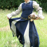 Medieval dress Cateline from fine thread, blue