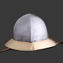 Kettle hat with brass brim