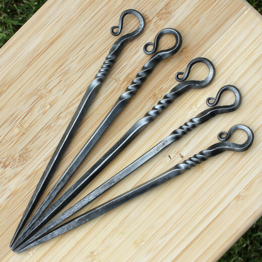 Skewers, 5pcs, hand-forged
