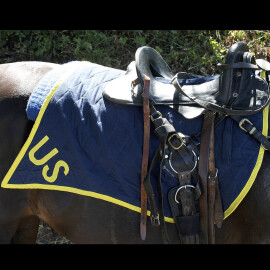 US calvary saddle blanket, US Civil War