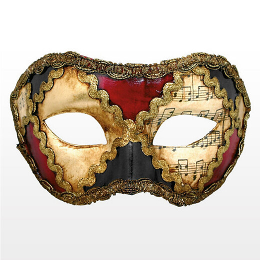 Venetian Mask Colombina scacchi colore musica