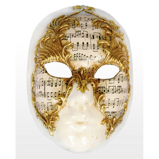 Venezianische Maske Volto stucco musica