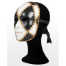 Venetian Mask Volto scacchi bianco nero femminile