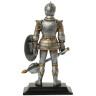 Medieval knight with mace and shield, figure